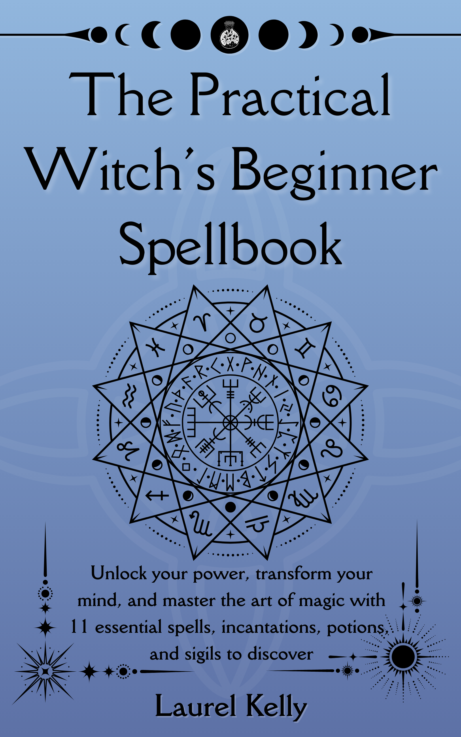 The Practical Witch’s Beginner Spellbook by Laurel Kelly book cover